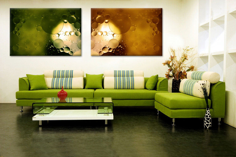 Interior view with Sepia Blur on canvas