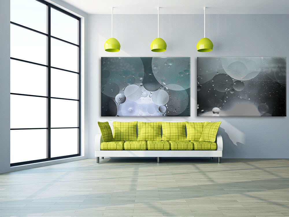 Interior view with Metallic dream on canvas