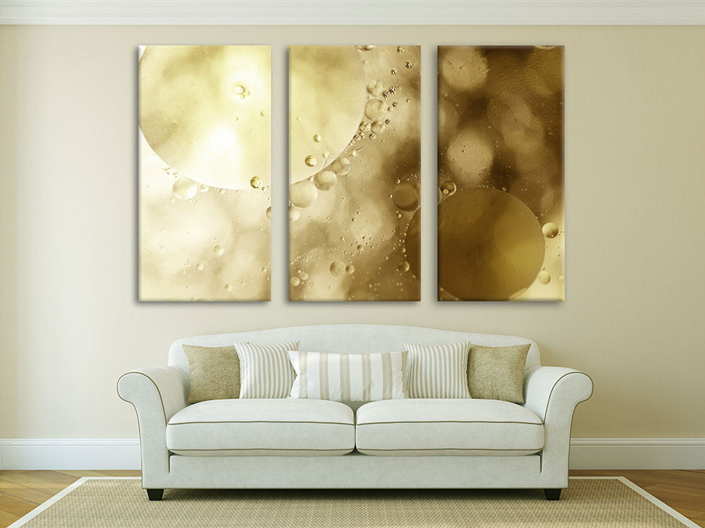 Interior view with Shallow Bubbles on canvas